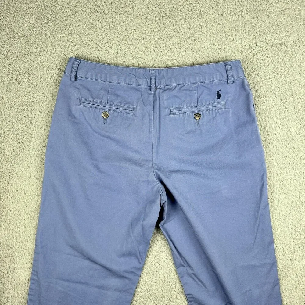 Polo Ralph Lauren Pants Boys 20 Flat Front Light Blue Chino Casual *SEE PHOTOS* - Picture 5 of 11